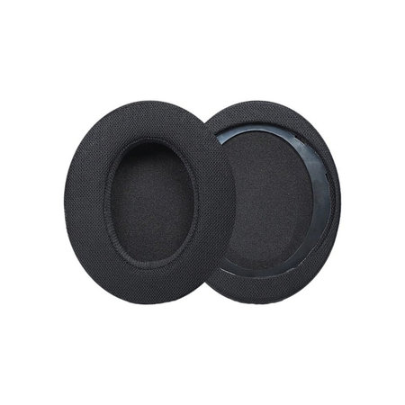 Ersatz-Ohrpolster für Philips SHP9500, Memory-Schaumstoff + Textil, Schwarz, 1 Paar
