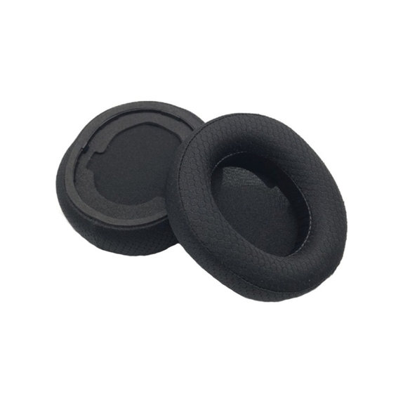 Ersatz-Ohrpolster für SteelSeries Arctis Nova Pro, Memory-Schaumstoff + Textil, Schwarz, 1 Paar