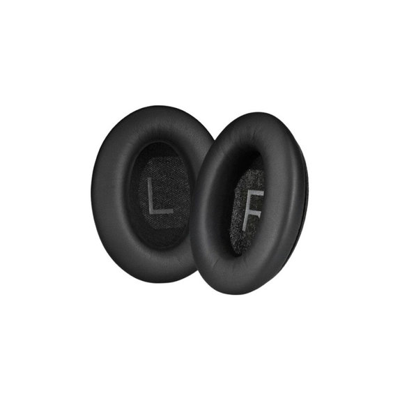 Ersatz-Ohrpolster für Bose QuietComfort 45, Memory-Schaumstoff + PU-Leder, Schwarz, 1 Paar