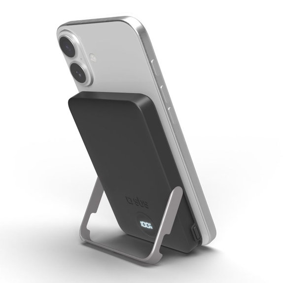 SBS - PowerBank 5000mAh, 20W, Power Delivery, Mag Stand, schwarz