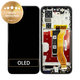 Honor 400 Pro - LCD Display + Touchscreen Front Glas + Rahmen (Lunar Grey) - 0235APLD Genuine Service Pack