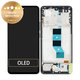 Xiaomi Redmi Note 14 5G 24094RAD4G - LCD Display + Touchscreen Front Glas + Rahmen (Midnight Black) - 56002000O1700 Genuine Service Pack