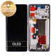 Motorola Edge 60 Pro - LCD Display + Touchscreen Front Glas + Rahmen (Sparkling Grape) - 5D68C30047 Genuine Service Pack