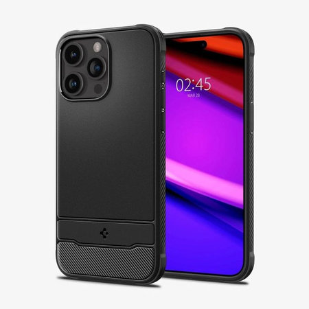 Spigen - Hülle Rugged Armor MagSafe für iPhone 15 Pro Max, Matte Black