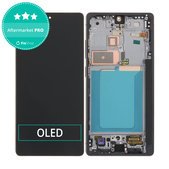 Samsung Galaxy S25 Ultra - LCD Display + Touchscreen Front Glas + Rahmen (Titanium Black) OLED