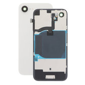Apple iPhone 16e - Rückgehäuseglas + Kameraglas + Metallplatte + Flex kabel (White)