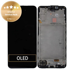 Samsung Galaxy A17 A176B - LCD Display + Touchscreen Front Glas + Rahmen (Black) - GH82-38045A Genuine Service Pack