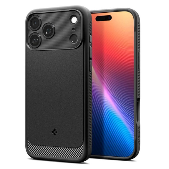 Spigen - Rugged Armor Case mit MagSafe für iPhone 17 Pro Max, Matte Black