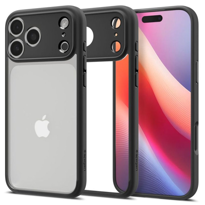 Spigen - Ultra Hybrid Case für iPhone 17 Pro, Matte Black