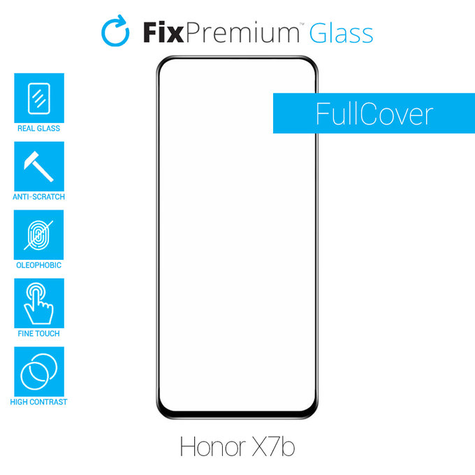 FixPremium FullCover Glass - Gehärtetes Glas für Honor X7b