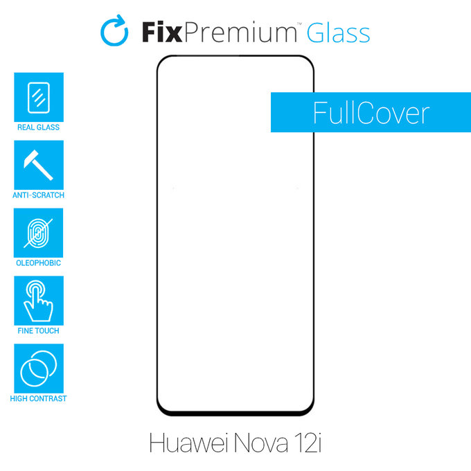 FixPremium FullCover Glass - Gehärtetes Glas für Huawei Nova 12i