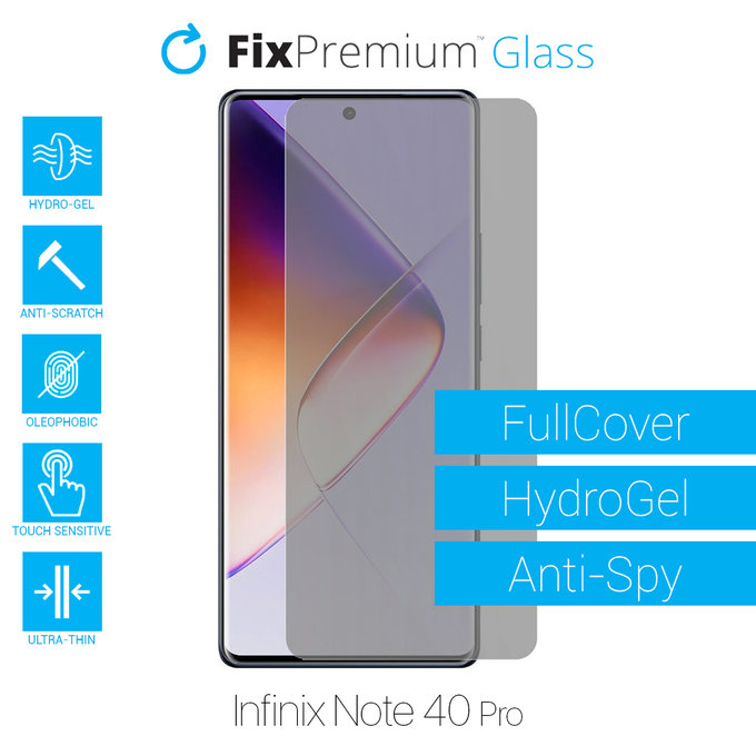 FixPremium HydroGel Anti-Spy - Displayschutzfolie für Infinix Note 40 Pro