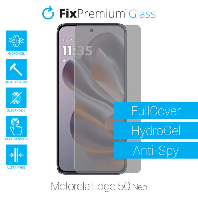 FixPremium HydroGel Anti-Spy - Displayschutzfolie für Motorola Edge 50 Neo