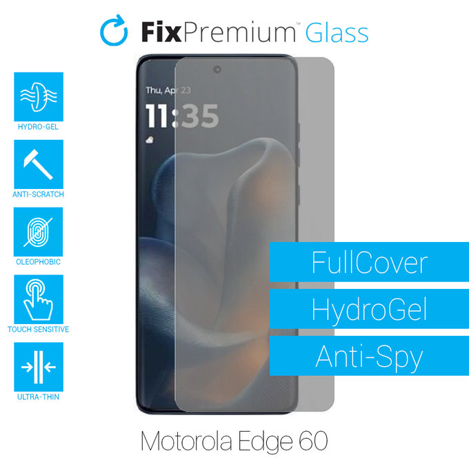 FixPremium HydroGel Anti-Spy - Displayschutzfolie für Motorola Edge 60