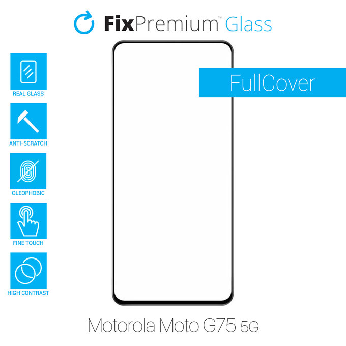 FixPremium FullCover Glass - Gehärtetes Glas für Motorola Moto G75 5G XT2437