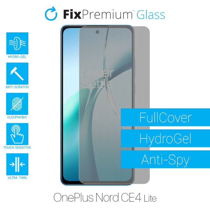 FixPremium HydroGel Anti-Spy - Displayschutzfolie für OnePlus Nord CE4 Lite