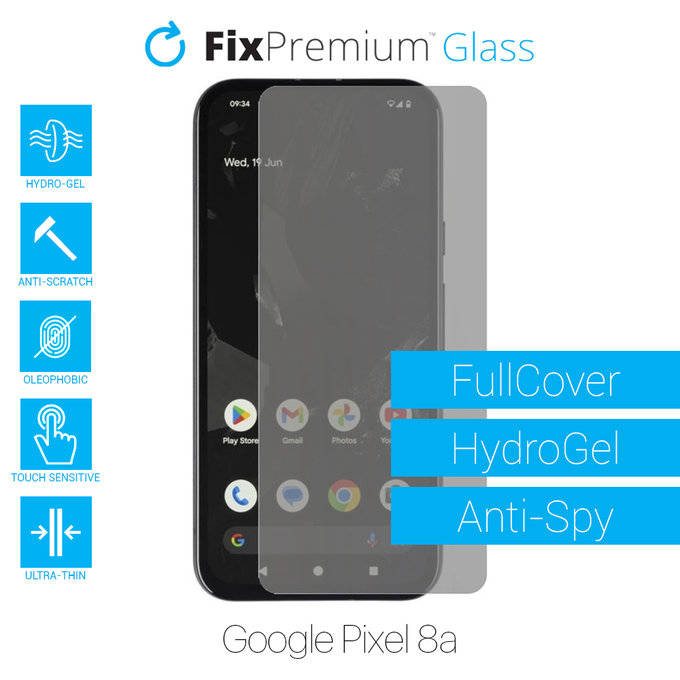 FixPremium HydroGel Anti-Spy - Displayschutzfolie für Google Pixel 8a
