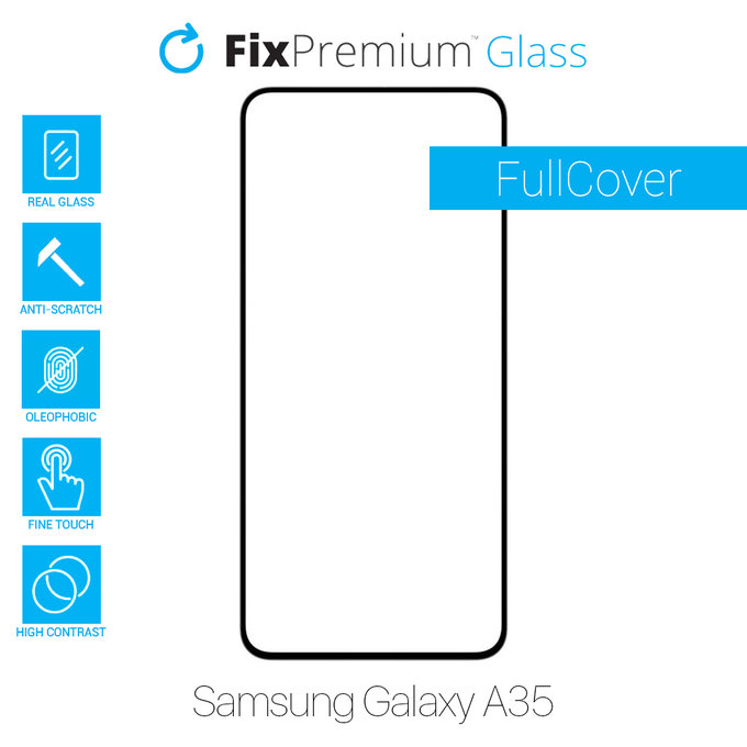 FixPremium FullCover Glass - Gehärtetes Glas für Samsung Galaxy A35 A356B