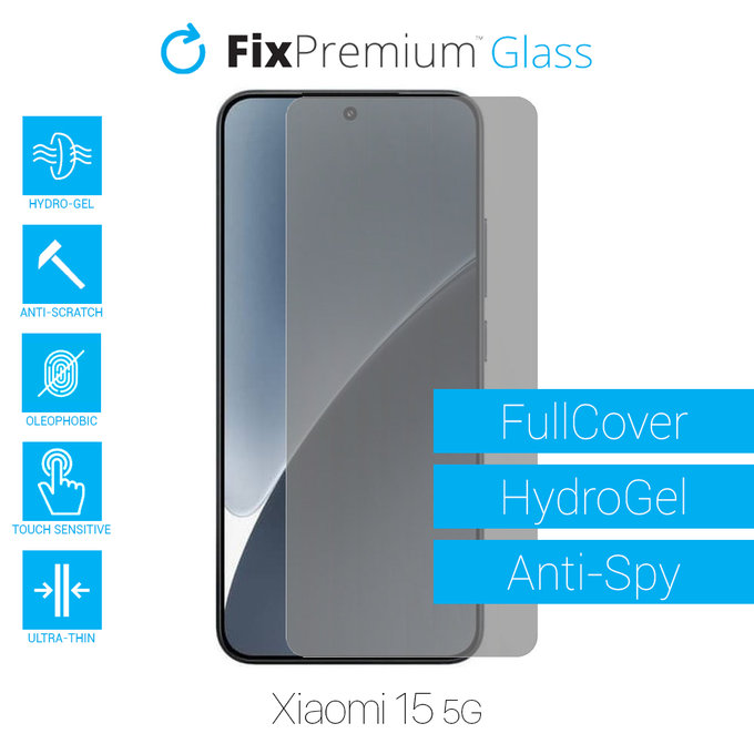 FixPremium HydroGel Anti-Spy - Displayschutzfolie für Xiaomi 15 5G