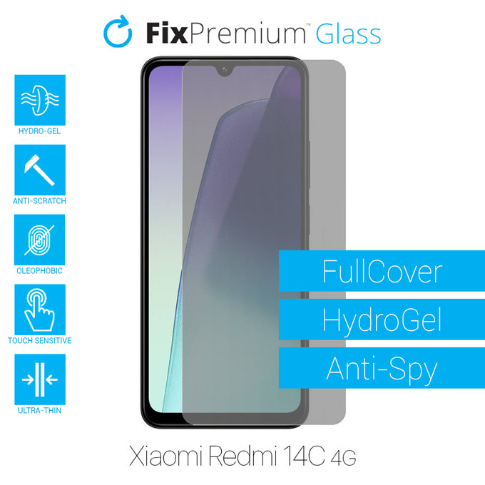 FixPremium HydroGel Anti-Spy - Displayschutzfolie für Xiaomi Redmi 14C 4G