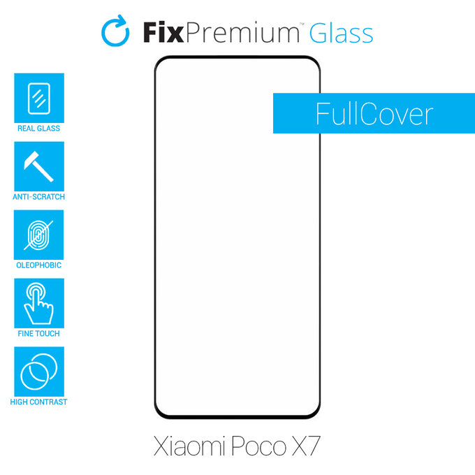 FixPremium FullCover Glass - Gehärtetes Glas für Xiaomi Poco X7