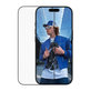 UWF Panzerglas mit Applikator für iPhone 17/16 Pro, Schwarz, PanzerGlass