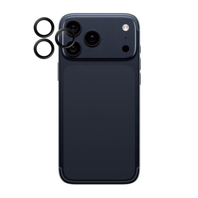 PanzerGlass - Hoops Kameraobjektivschutz für iPhone 17 Pro Max/17 Pro/16 Pro Max/16 Pro, Schwarz