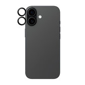 Hoops Kameraobjektivschutz für iPhone 17/16 Plus/16, Schwarz, PanzerGlass