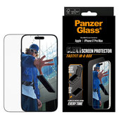 Schutzglas UWF mit Fastfit für iPhone 17 Pro Max, Schwarz, PanzerGlass