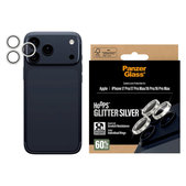 Kameralinsenschutz Hoops für iPhone 17 Pro Max/17 Pro/16 Pro Max/16 Pro, Glitter Silver, PanzerGlass