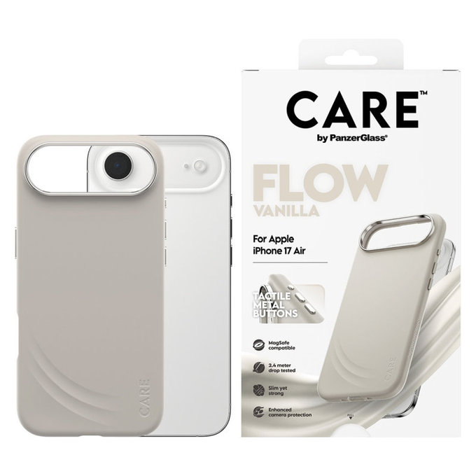 FLOW Hülle mit MagSafe für iPhone Air, Vanilla, CARE