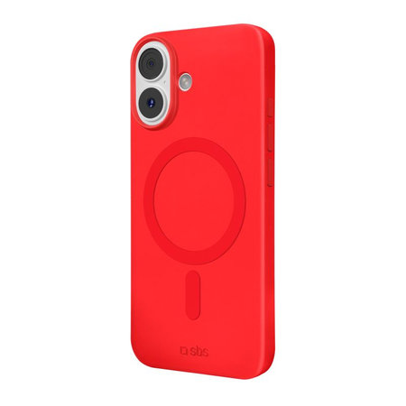 SBS - Instinct Mag Case kompatibel mit MagSafe für iPhone 17, rot