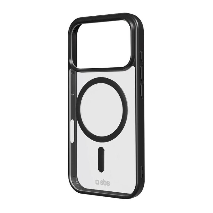 SBS - Mag Frame Case kompatibel mit MagSafe für iPhone 17 Pro, Schwarz