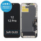 Display Soft OLED für iPhone 12, 12 Pro, Touchscreen-Glas mit Rahmen, DIAGNOSTIC