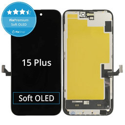 Display Soft OLED für iPhone 15 Plus - Touchscreen + Rahmen, DIAGNOSTIC