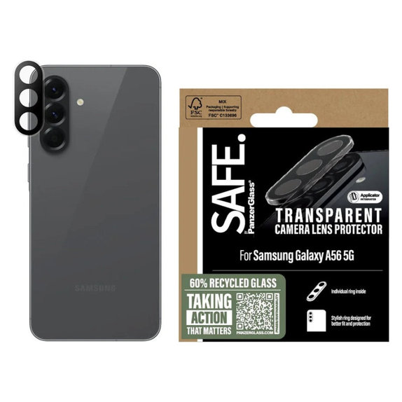 Kameralinsenschutz für Samsung A56 5G, Transparent, SAFE