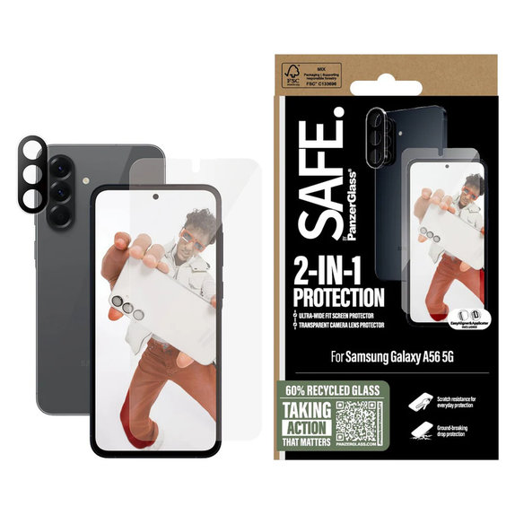 Bundle 2-in-1 für Samsung Galaxy A56 5G, SAFE by PanzerGlass