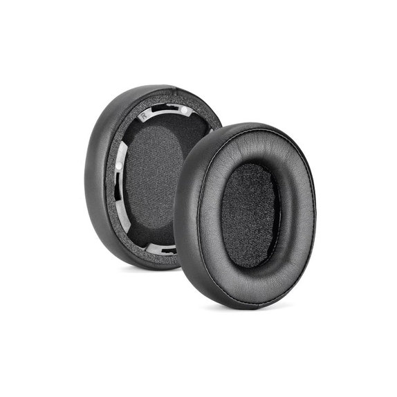 Ersatz-Ohrpolster für Audio-Technica ATH-SR50, SR50BT, Memory-Schaumstoff + PU-Leder, Schwarz, 1 Paar
