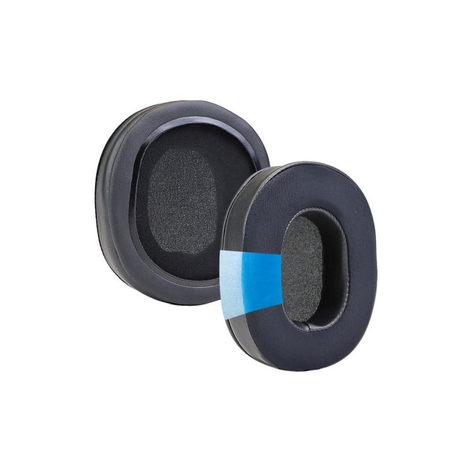 Ersatz-Ohrpolster für Audio-Technica ATH-M50, Schaumstoff + Leder, Schwarz, Kühlgel, 1 Paar