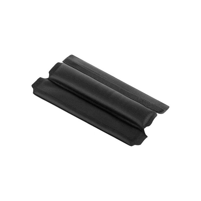 Ersatz Headband für Bose QC25, QC35 II, QC45, Memory-Schaumstoff + Leder + Klettverschluss, Schwarz