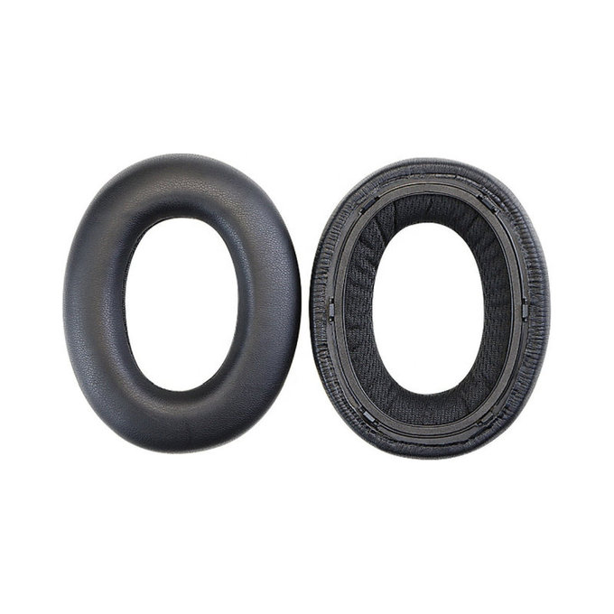 Ersatz-Ohrpolster für Bowers & Wilkins PX7, Memory-Schaumstoff + PU-Leder, Schwarz, 1 Paar