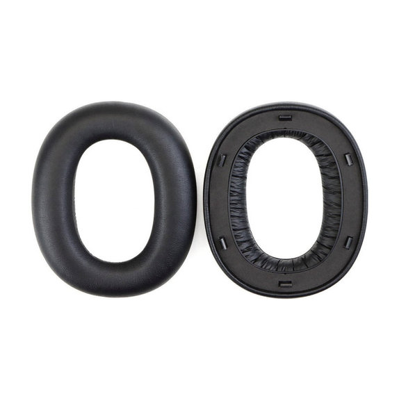 Ersatz-Ohrpolster für Edifier W860NB Pro, WH950NB, Memory-Schaumstoff + Leder, Schwarz, 1 Paar