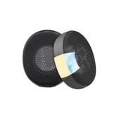 Ersatz-Ohrpolster für Jabra Evolve2 40, 65 UC/MS, Elite 45h, Memory-Schaumstoff + PU-Leder + Textil, Schwarz, Kühlgel, 1 Paar