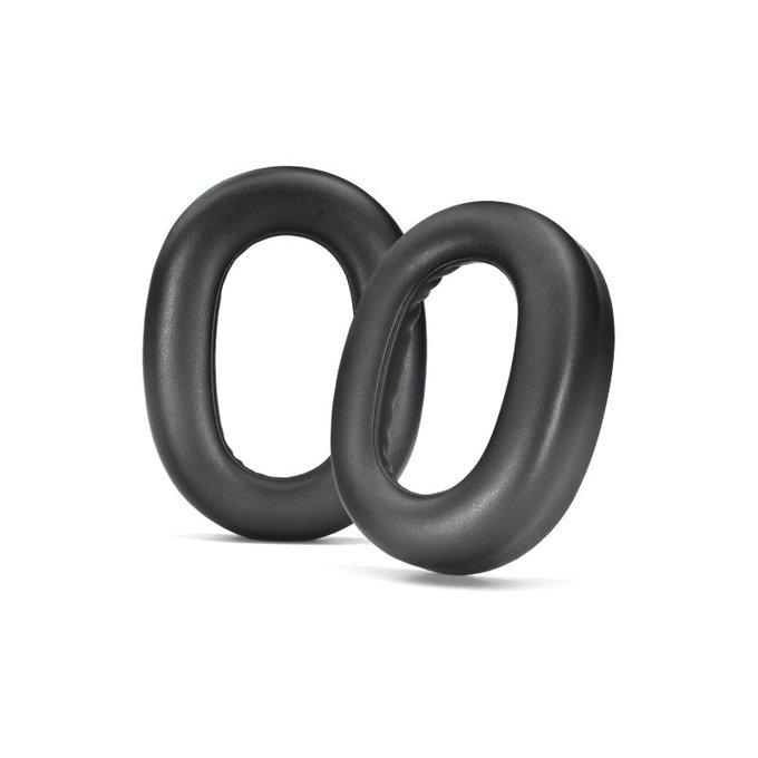 Ersatz-Ohrpolster für Jabra Evolve2 85 UC/MS, Memory-Schaumstoff + Leder, Schwarz, 1 Paar