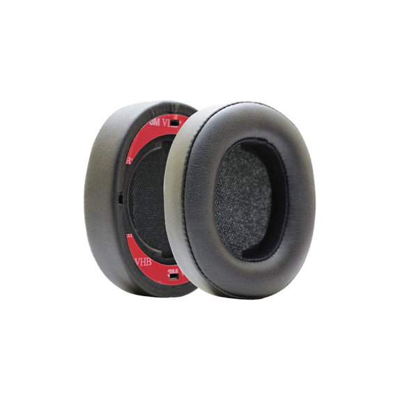 Ersatz-Ohrpolster für JBL Synchros E55BT, Memory-Schaumstoff + PU-Leder, Schwarz, 1 Paar