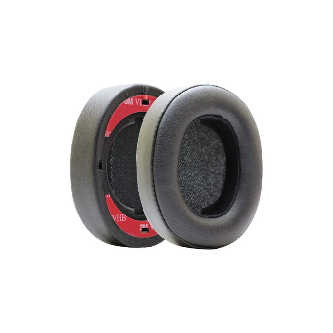 Ersatz-Ohrpolster für JBL Synchros E55BT, Memory-Schaumstoff + PU-Leder, Schwarz, 1 Paar