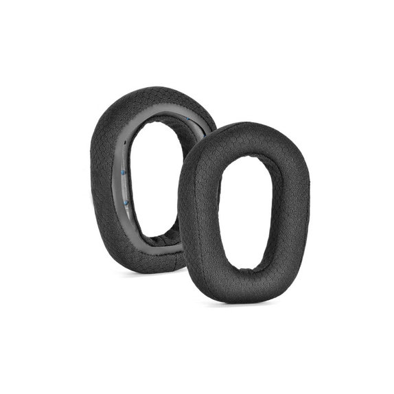 Ersatz-Ohrpolster für Logitech G435, Schaumstoff + Textil, Schwarz, 1 Paar
