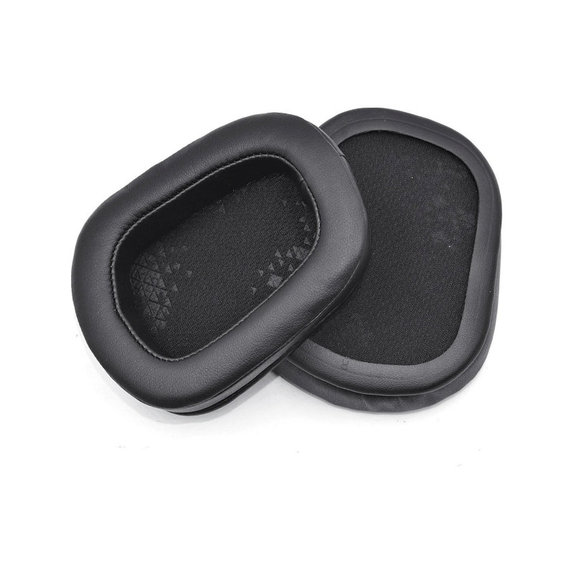 Ersatz-Ohrpolster für Logitech G633 Artemis, G933 Artemis, Memory-Schaumstoff + PU-Leder, Schwarz, 1 Paar