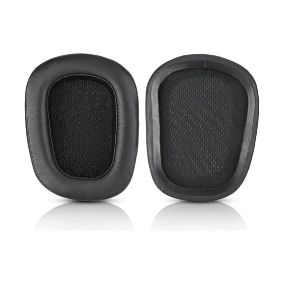 Ersatz-Ohrpolster für Logitech G633 Artemis, G933 Artemis, Memory-Schaumstoff + Leder, Schwarz, 1 Paar