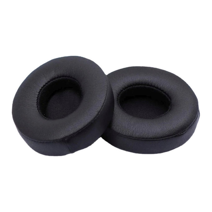 Ersatz-Ohrpolster für Beats Solo 2, 3, Memory-Schaumstoff + Leder, Schwarz, 1 Paar